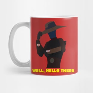 Well Hello There Silhouette Design Mug